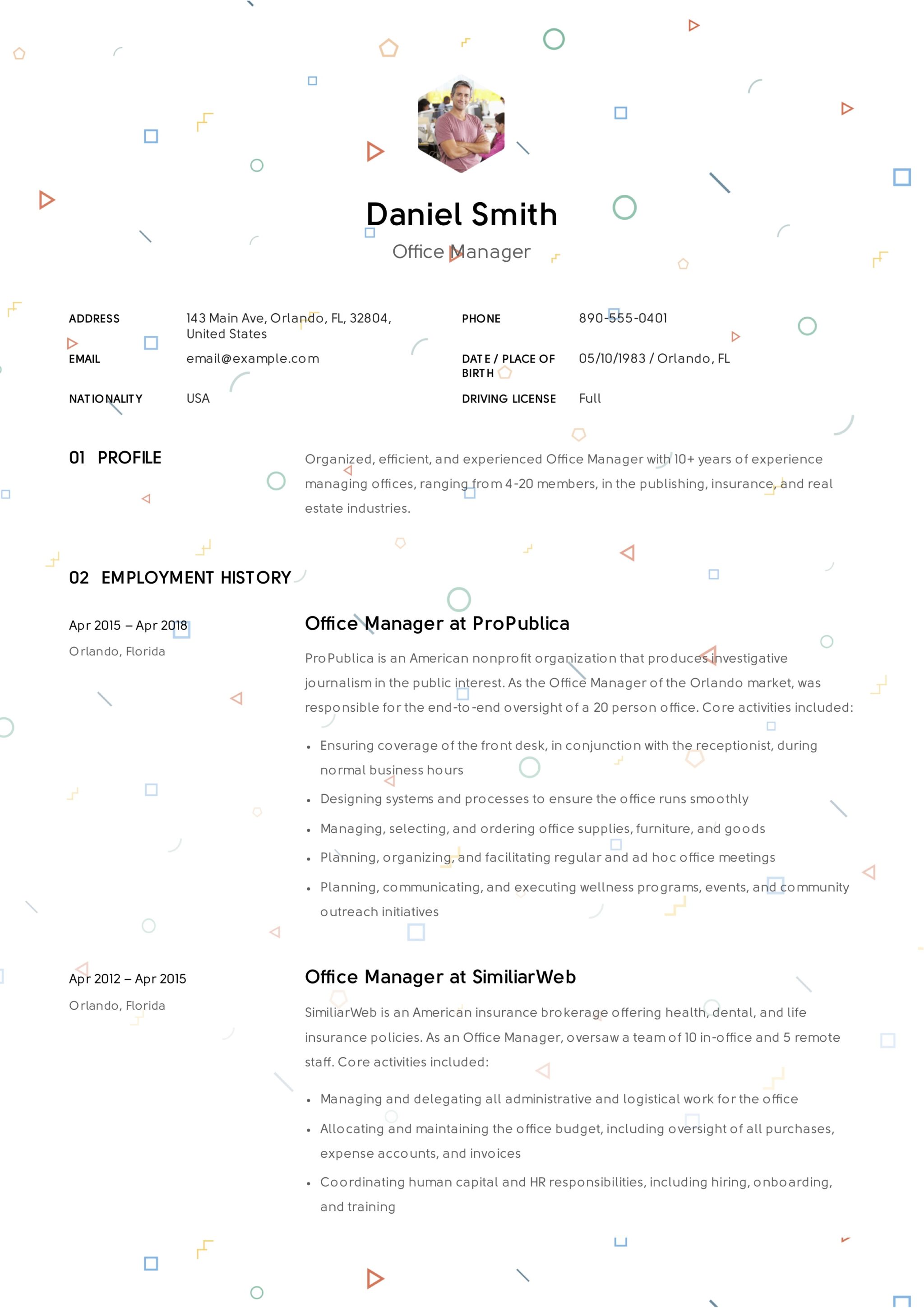 12 Office Manager Resume Sample S 2018 Free Downloads
