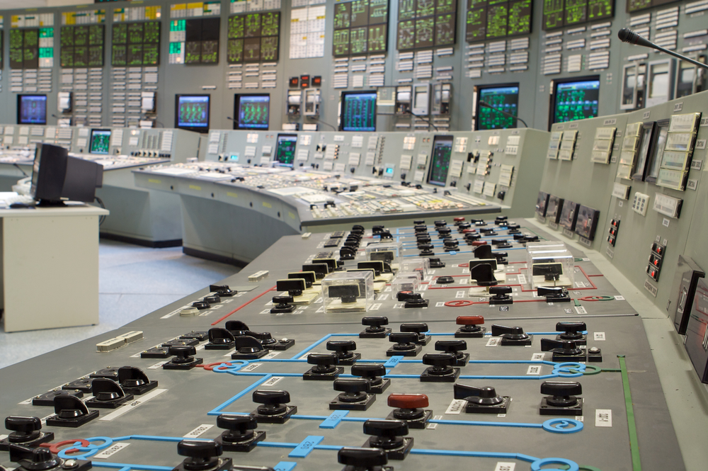Workplace of the power plant distributor