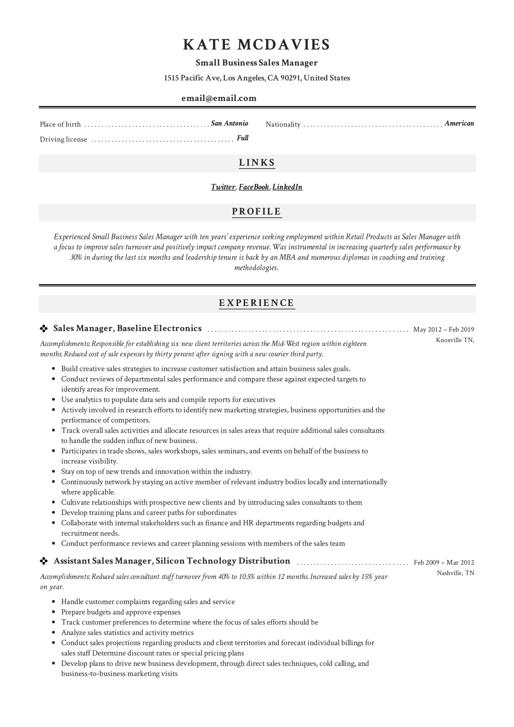 Small Business Sales Manager Resume Example (3)