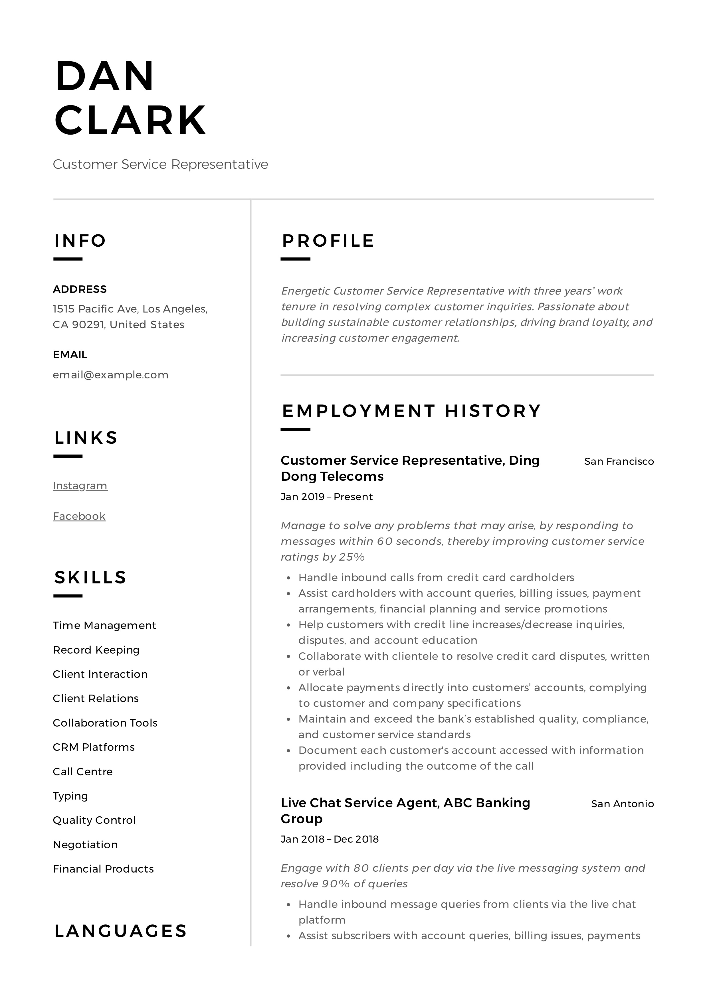 How to Customer Service Representative Resume & + 12 PDF Samples