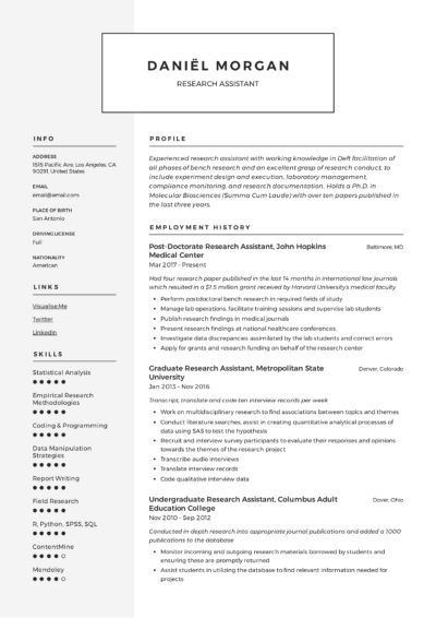 Modern Resume Research Assistant