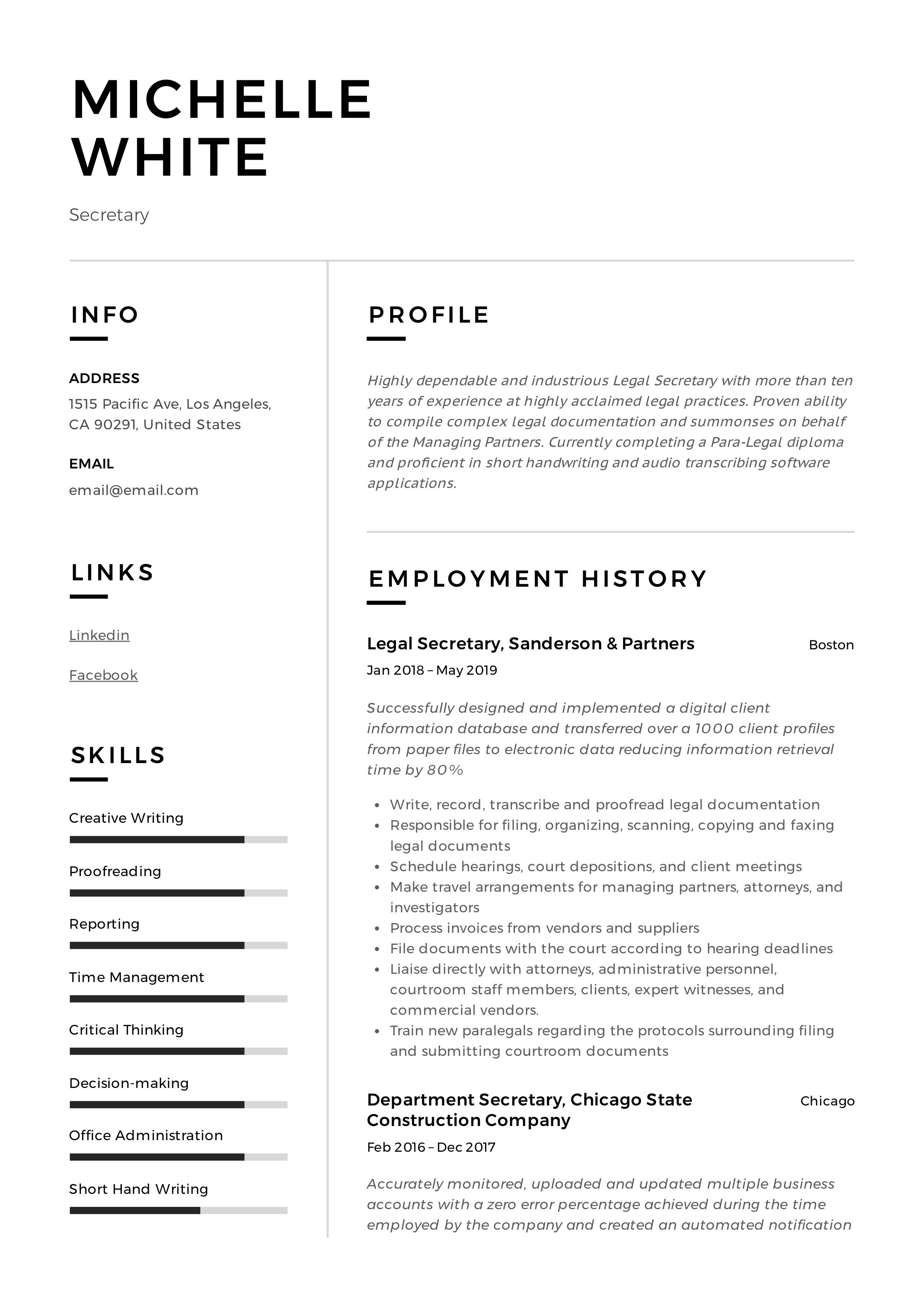 secretary-resume-writing-guide-12-template-samples-pdf
