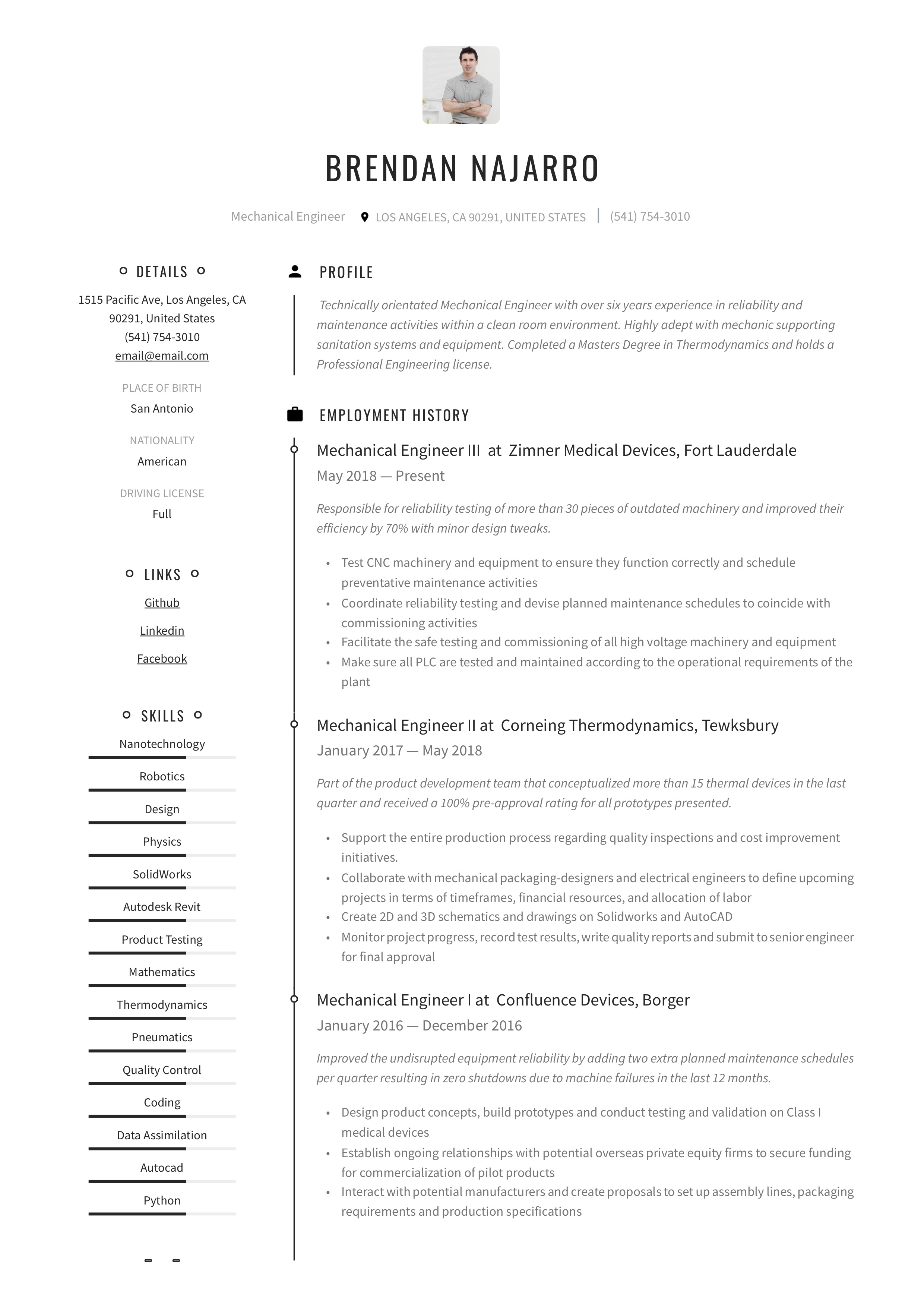 Mechanical Engineer Resume & Writing Guide  +12 Templates  PDF