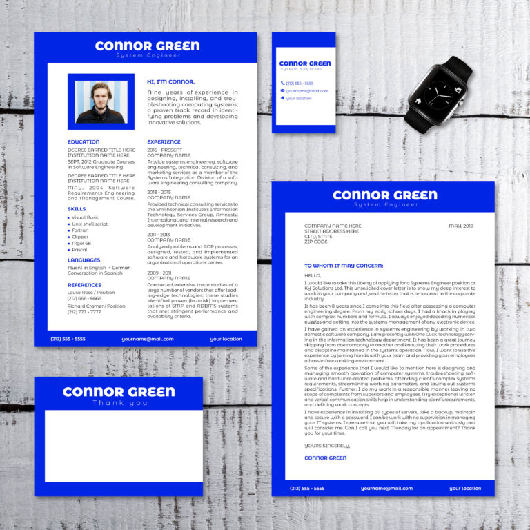 MS Word resume and cover letter pack