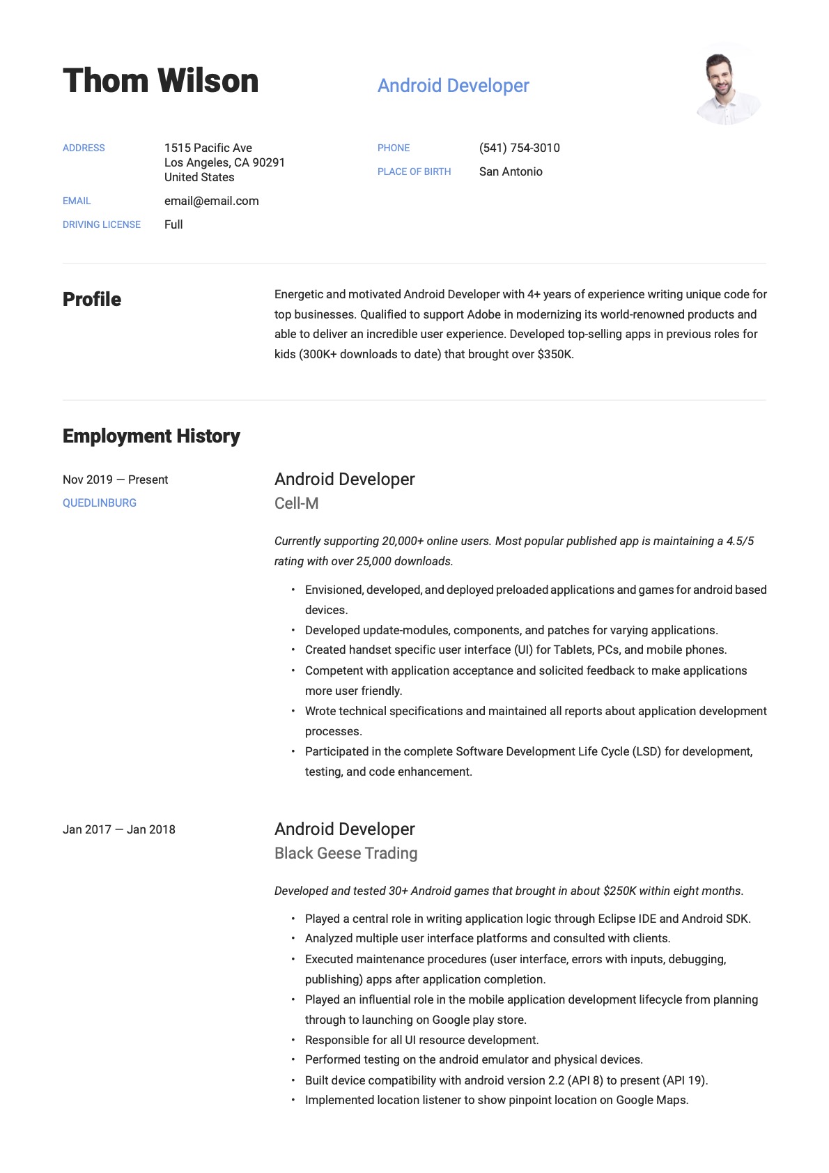 Example Resume Android Developer-16