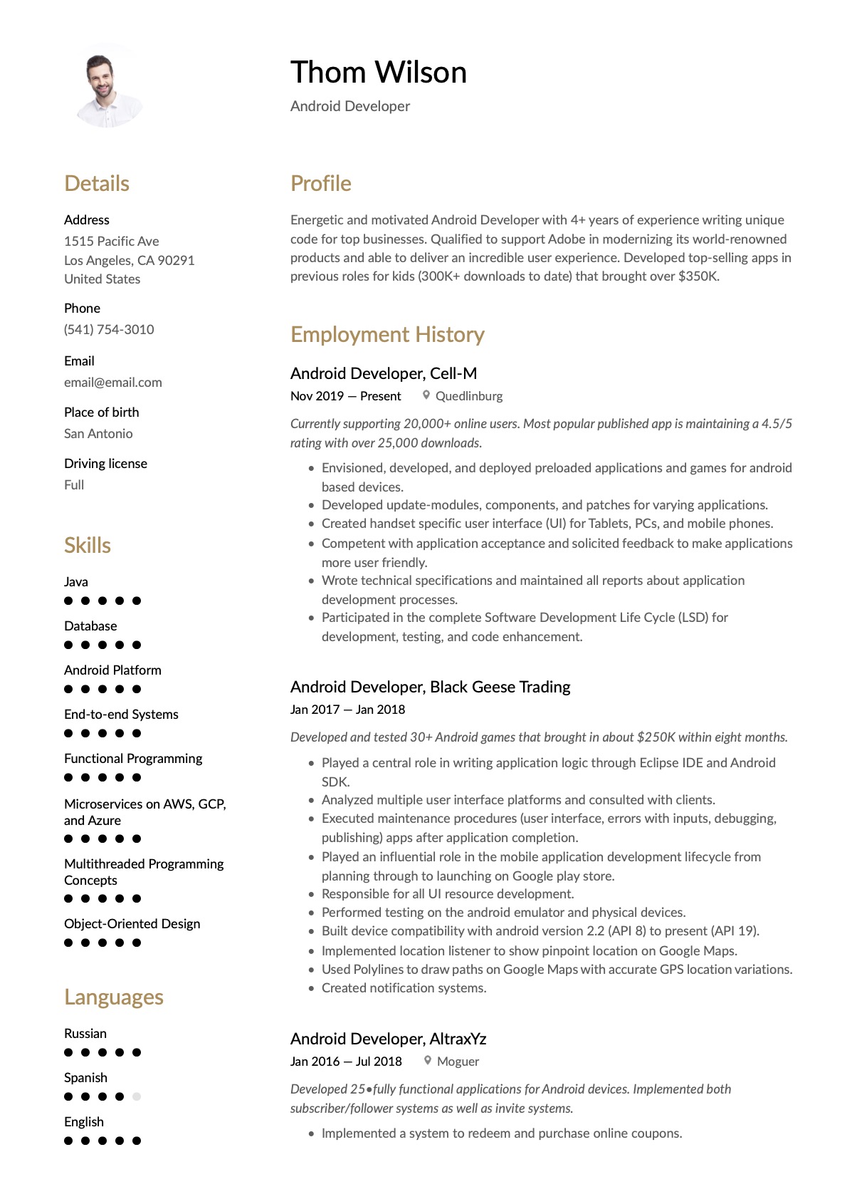Example Resume Android Developer-17
