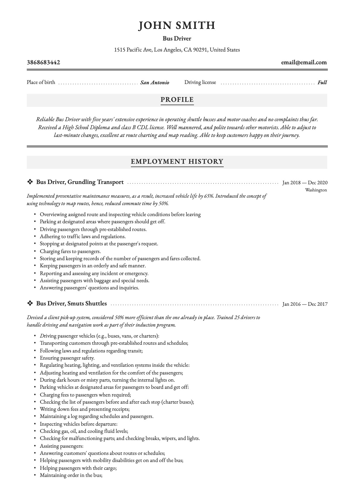Example Resume Bus Driver-10