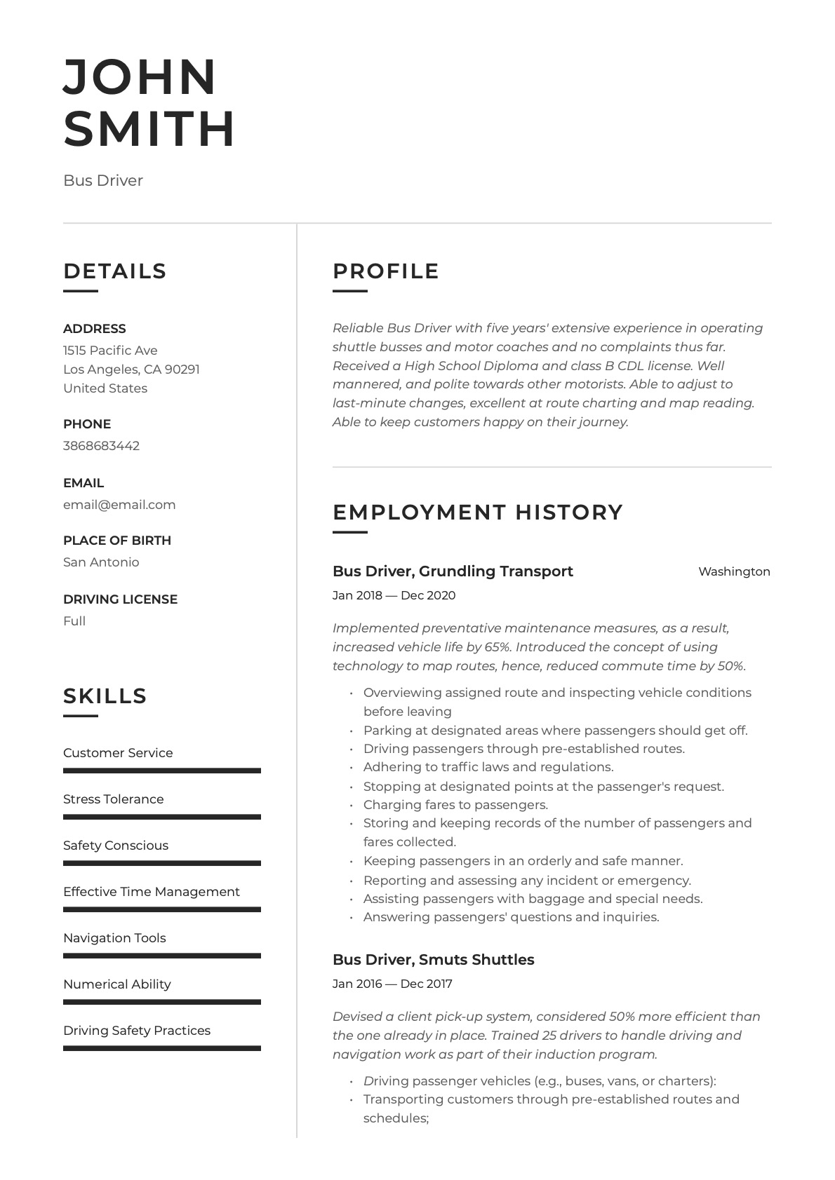 Example Resume Bus Driver-14