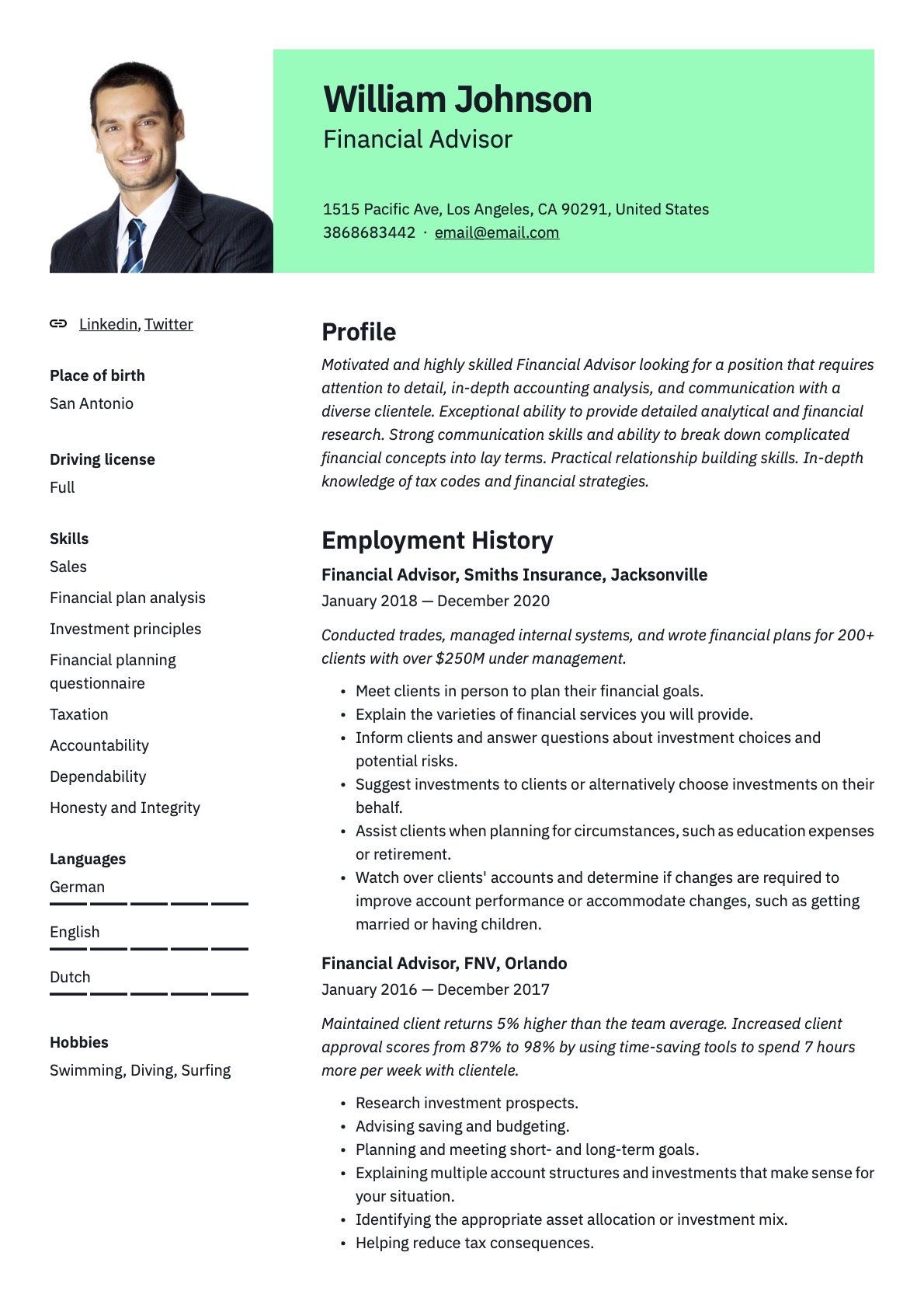 Example Resume Financial Advisor-3