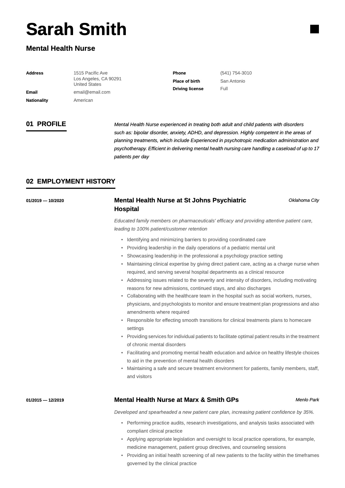 Example Resume Mental Health Nurse-11