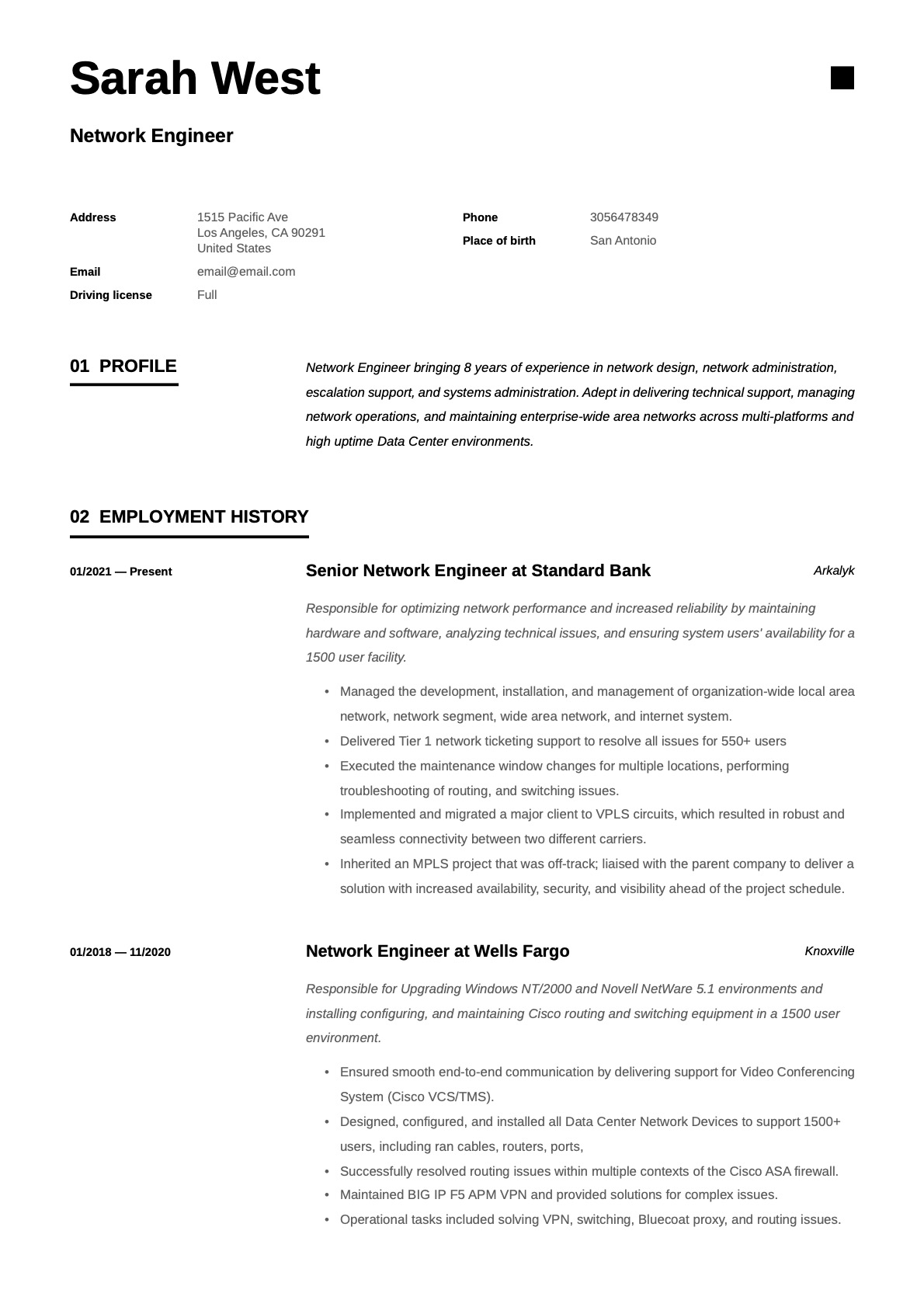 Example Resume Network Engineer-11