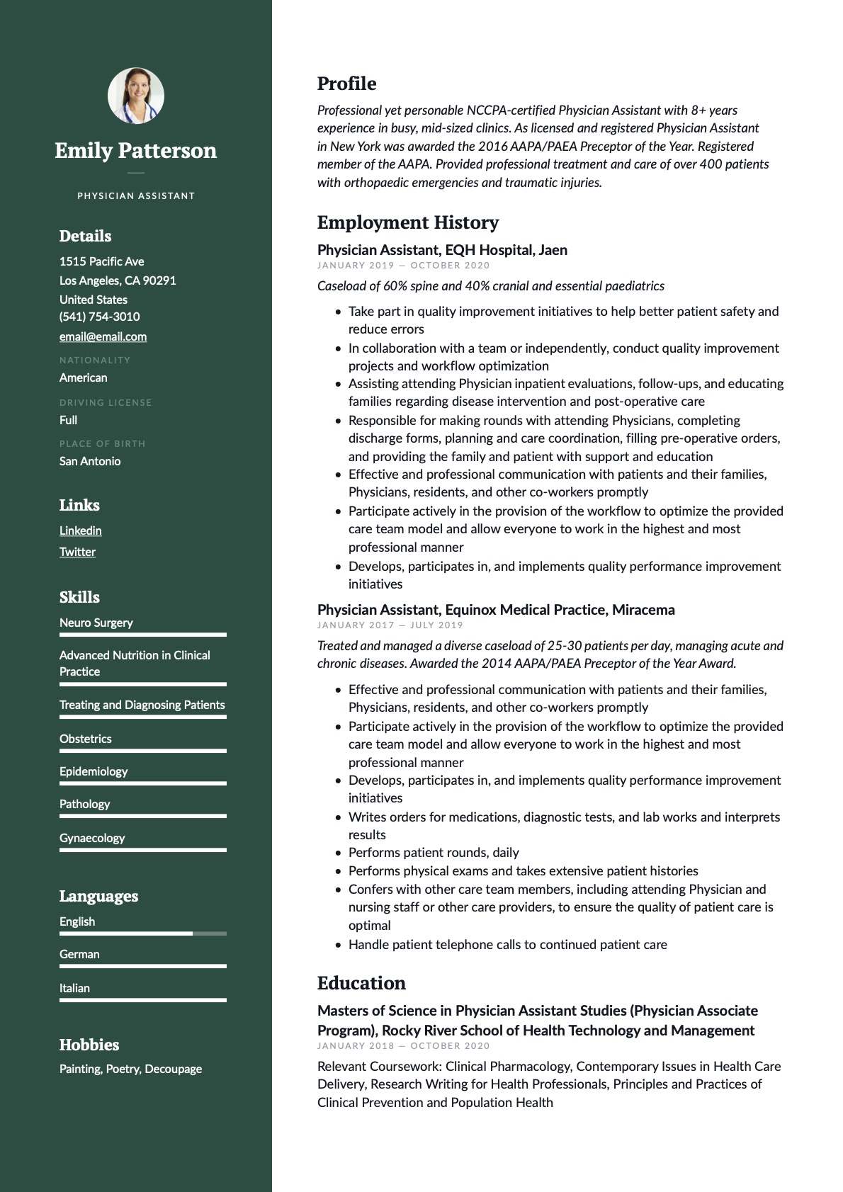Example Resume Physician Assistant-6