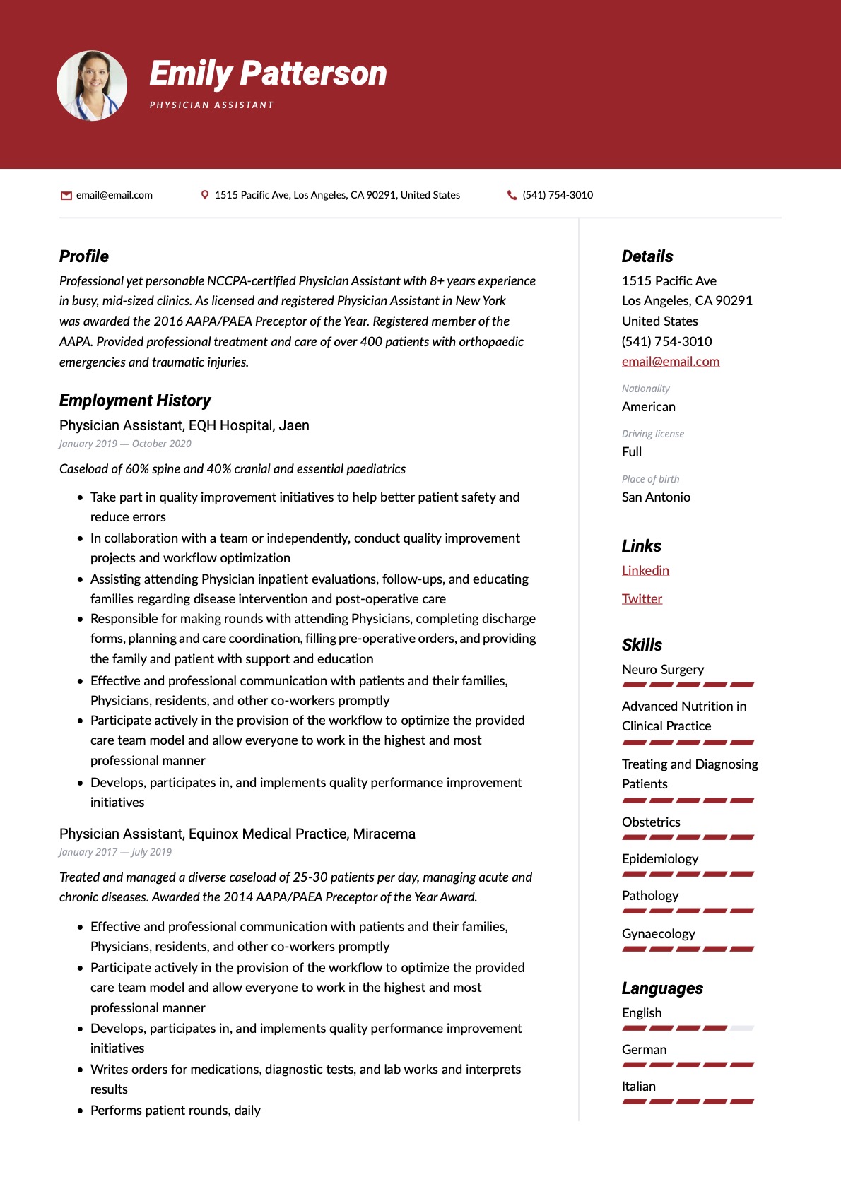 Example Resume Physician Assistant-7