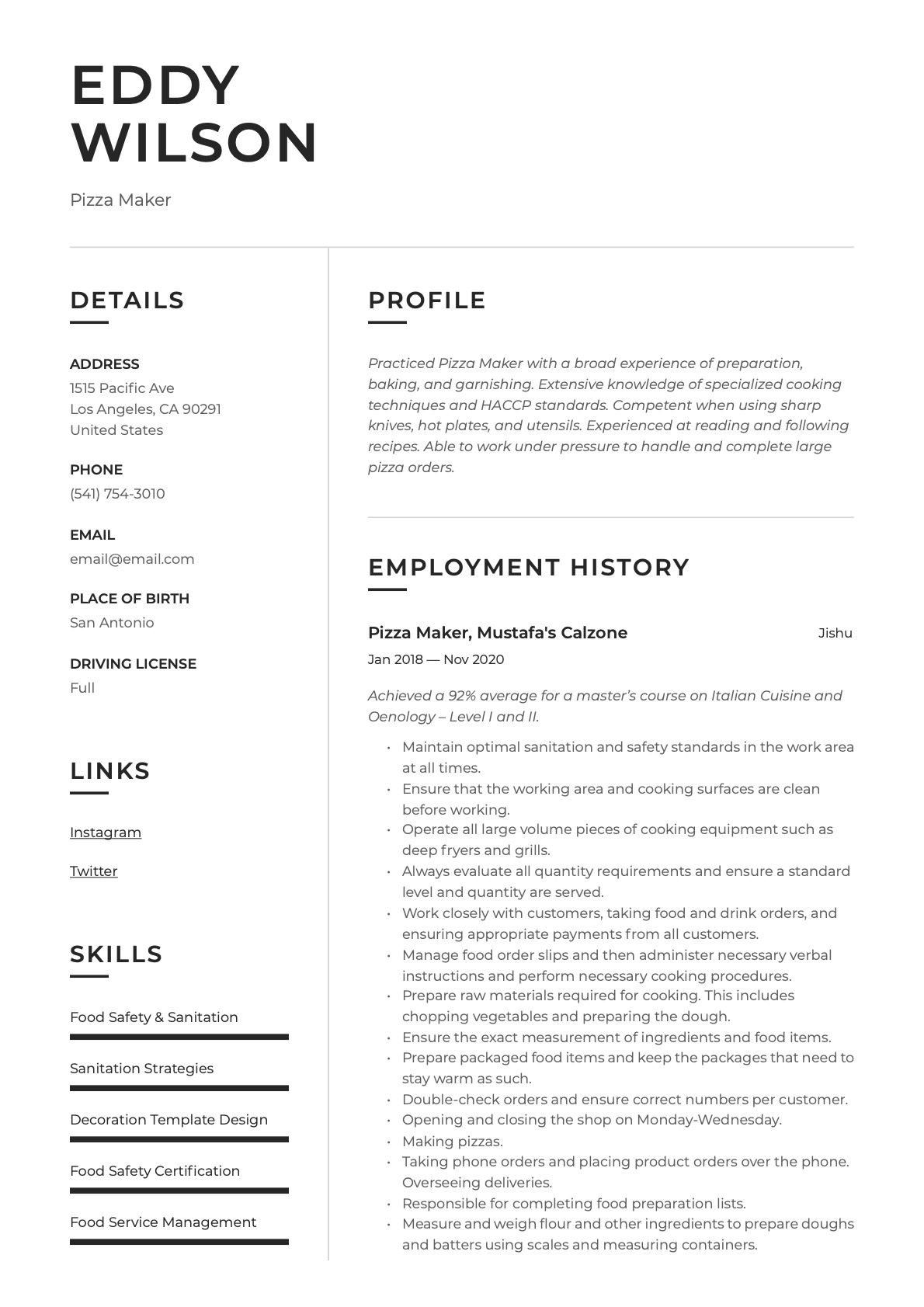 Example Resume Pizza Maker-14