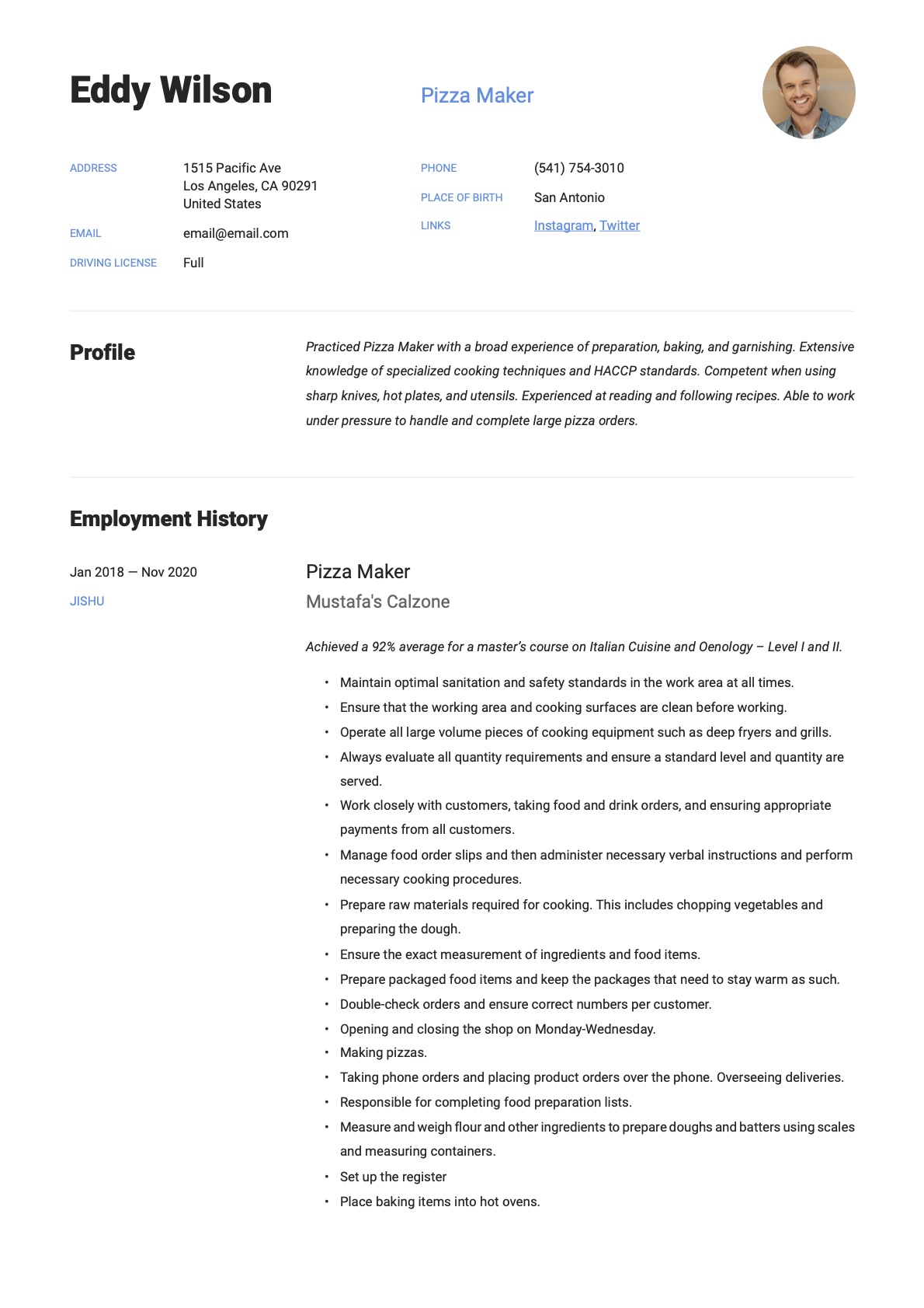 Example Resume Pizza Maker-16