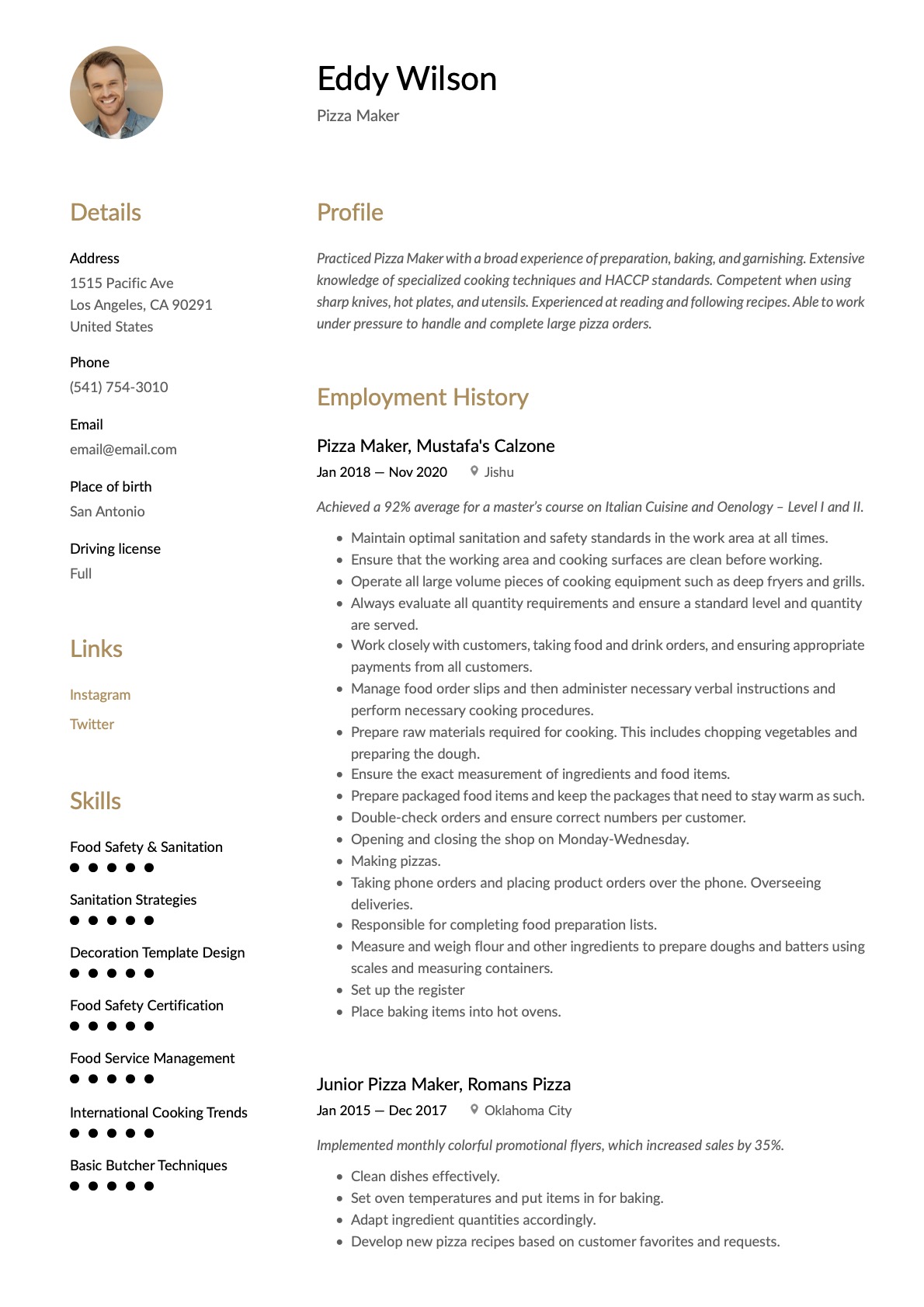 Example Resume Pizza Maker-17
