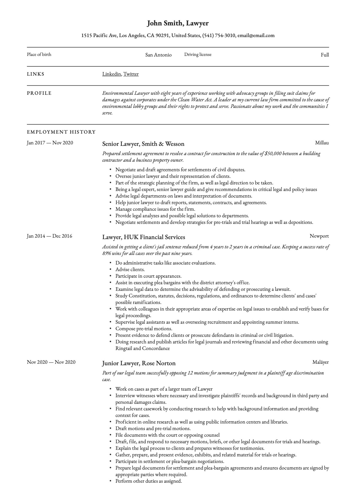 Example resume Lawyer-5