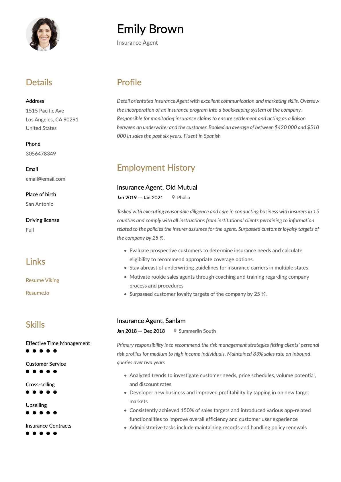 Example resume insurance agent-17