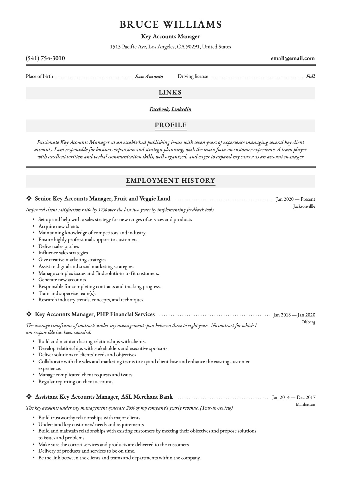 Example resume key accounts manager-10
