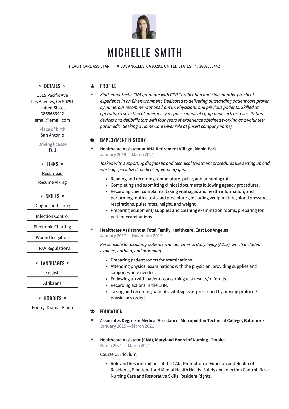 Example Resume Healthcare_Assistant-2