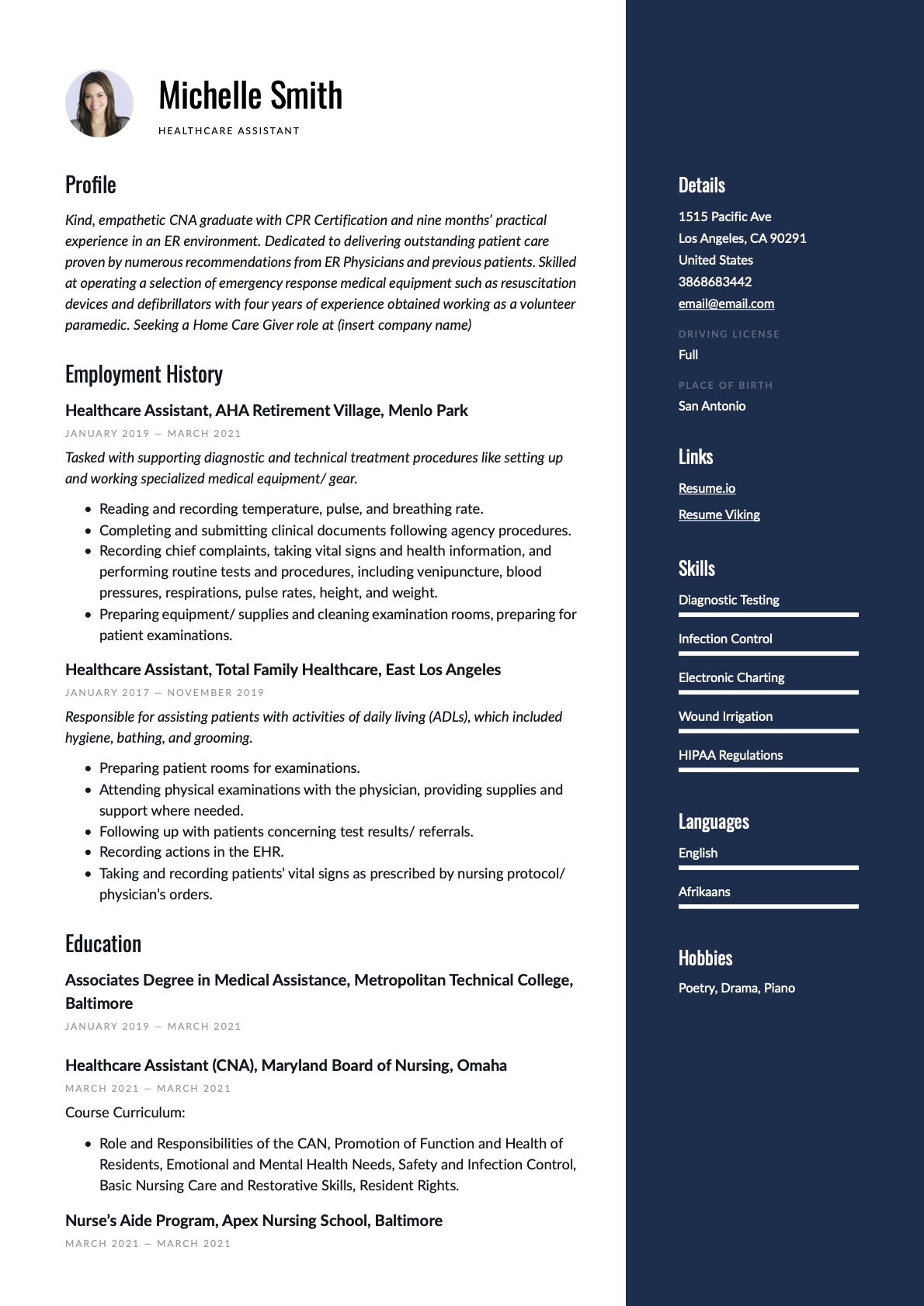 Example Resume Healthcare_Assistant-4