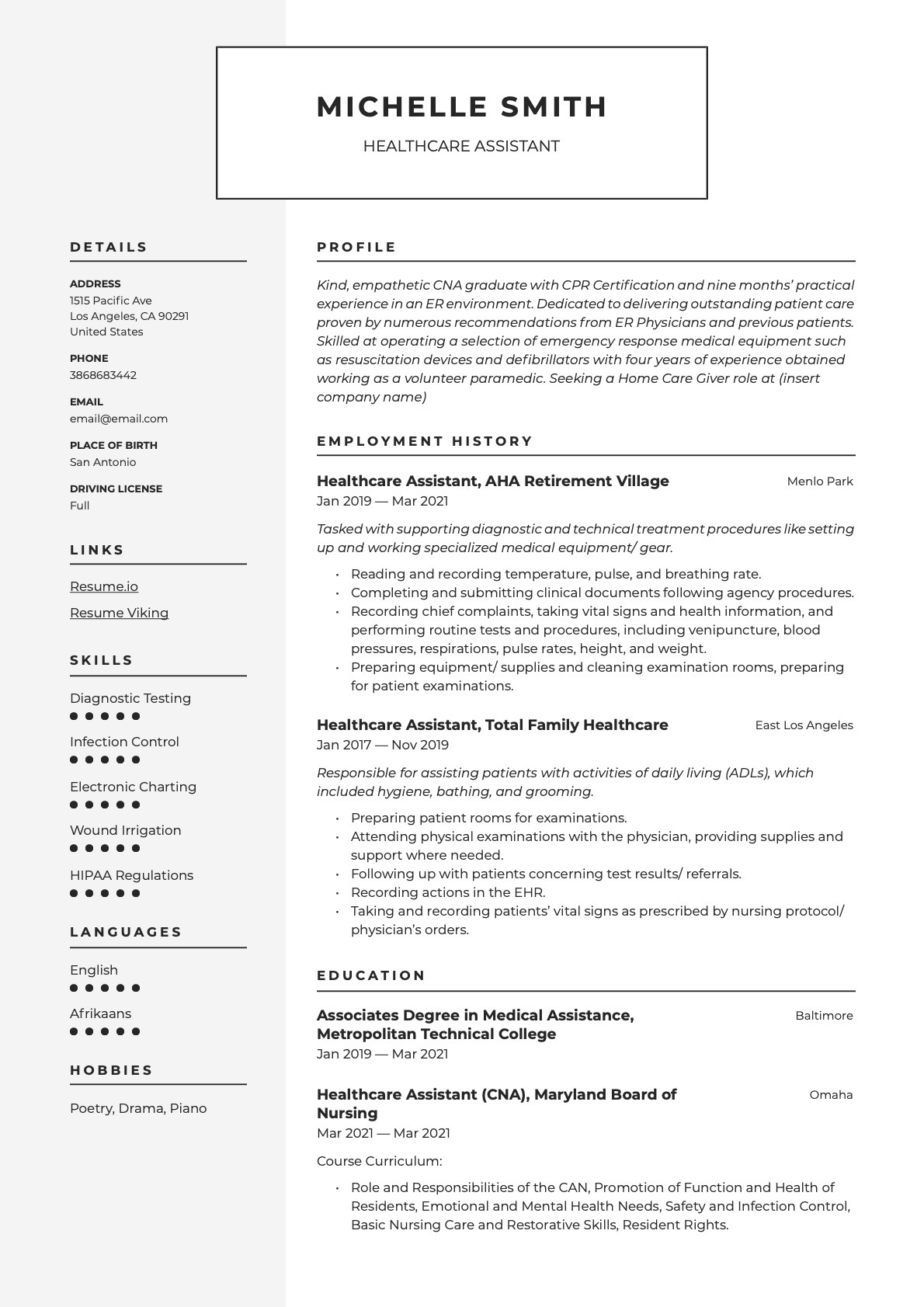 Example Resume Healthcare_Assistant-8