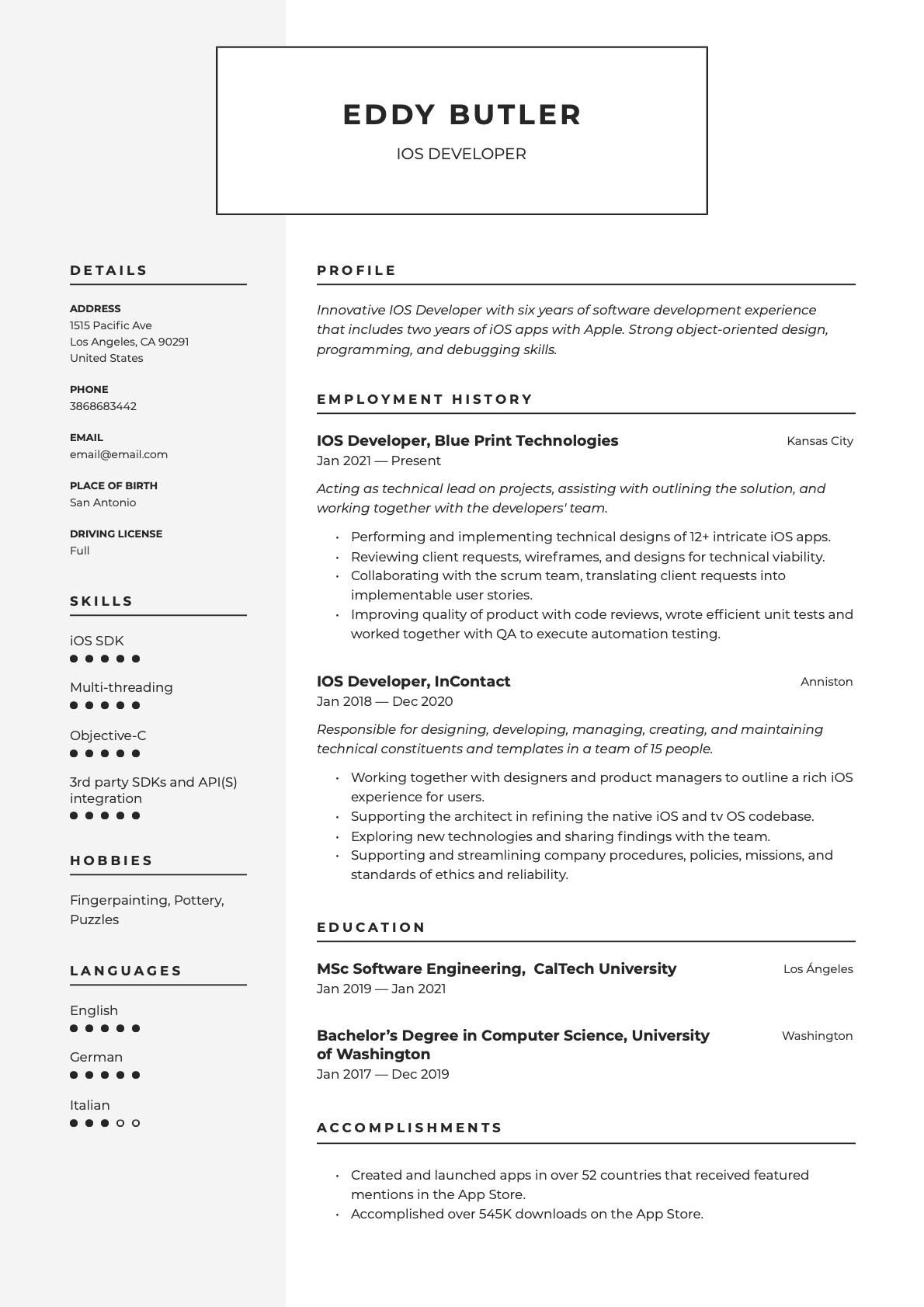 Example Resume IOS Developer-8