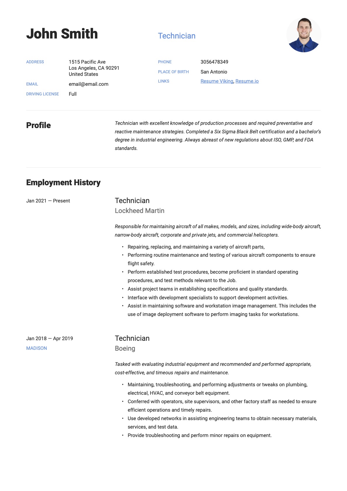 Example Resume Technician-16