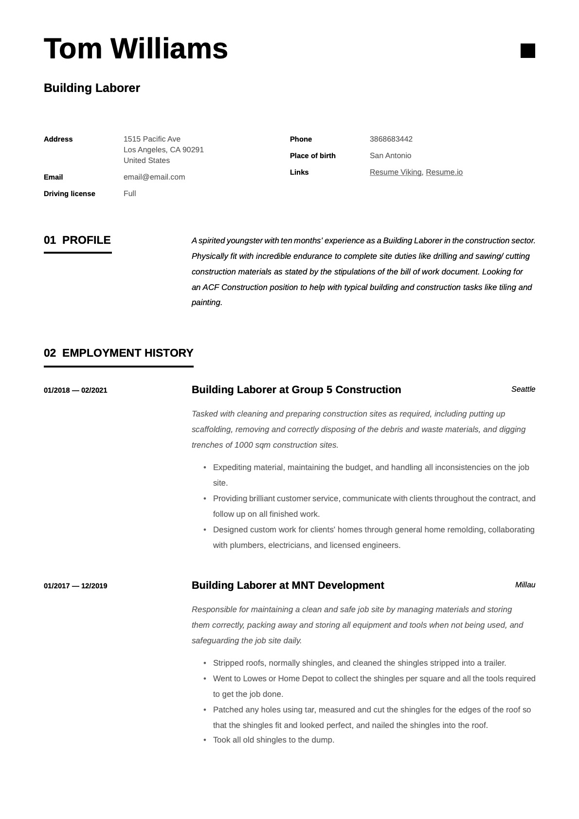 Example Resume Building Laborer-11