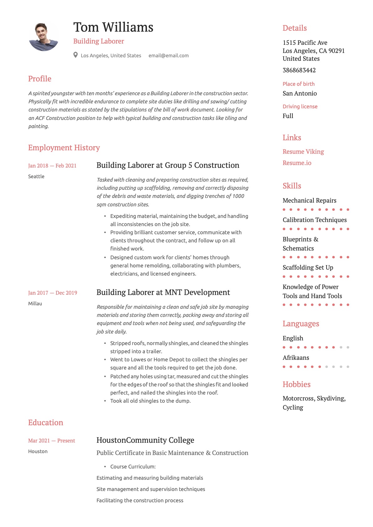 Example Resume Building Laborer-18