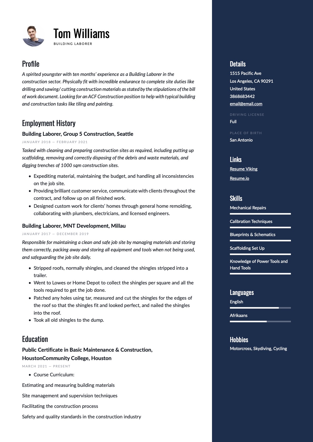Example Resume Building Laborer-4