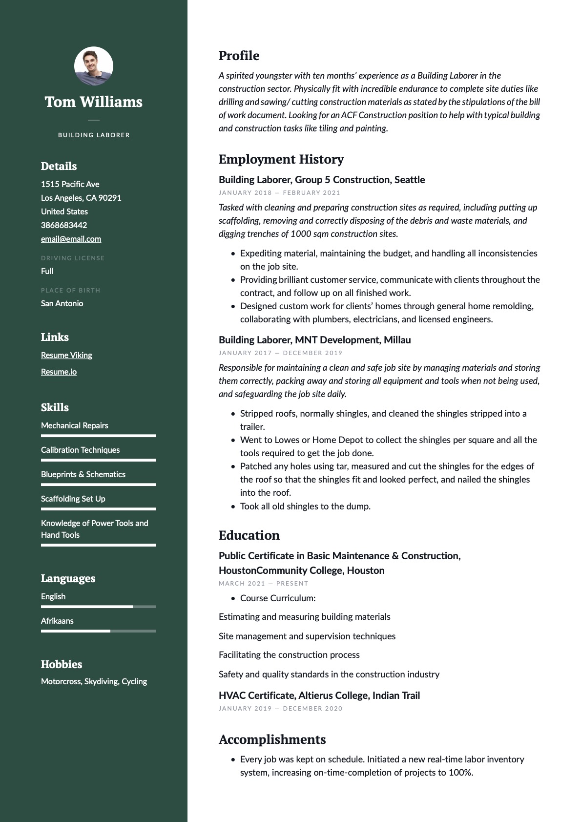 Example Resume Building Laborer-6