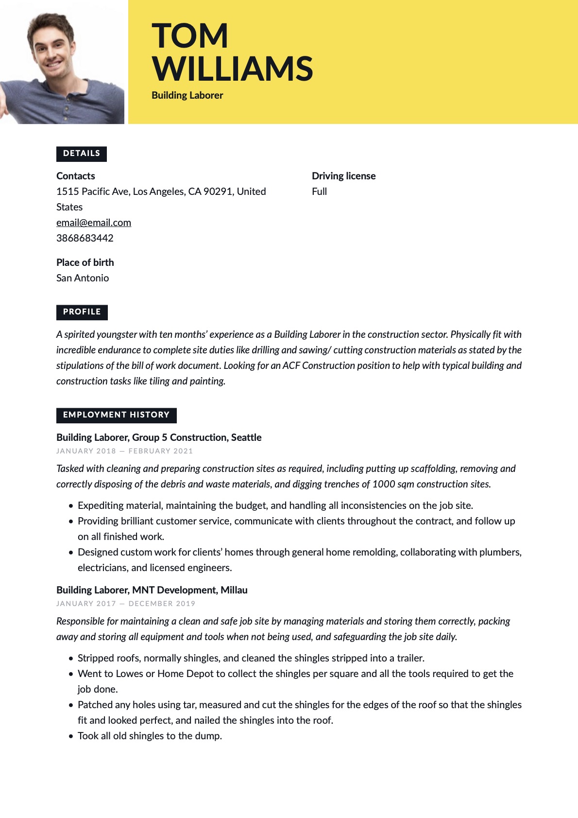 Example Resume Building Laborer-9