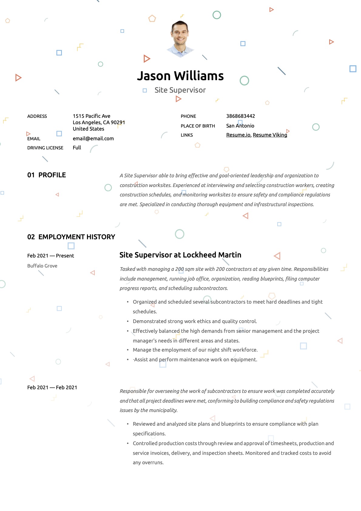 Example Resume Site Supervisor-14