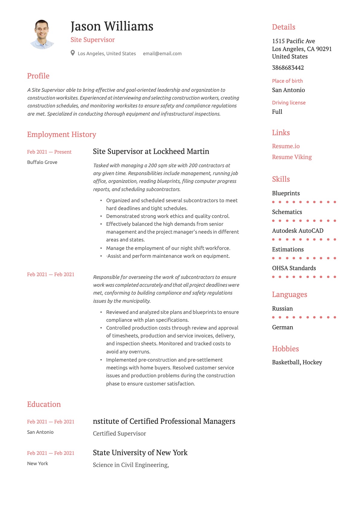 Example Resume Site Supervisor-17