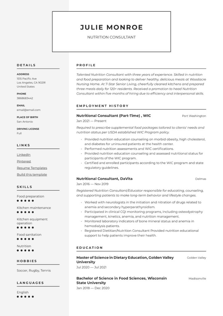 Modern Resume Sample