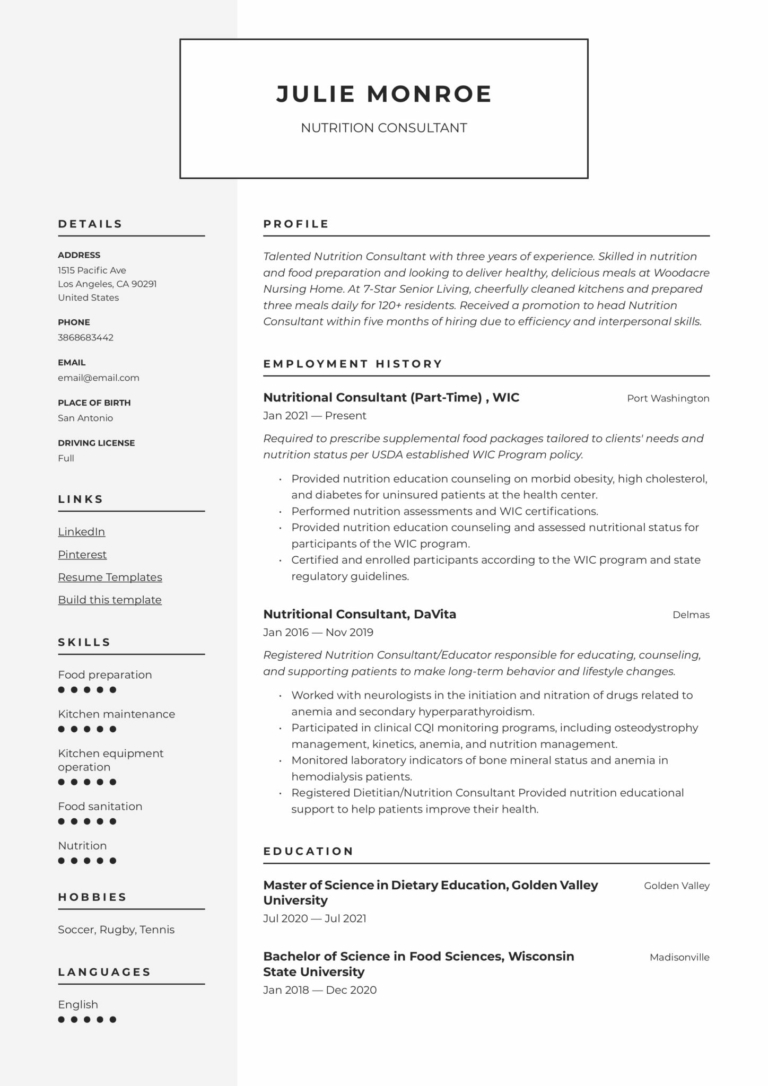 resume format pdf