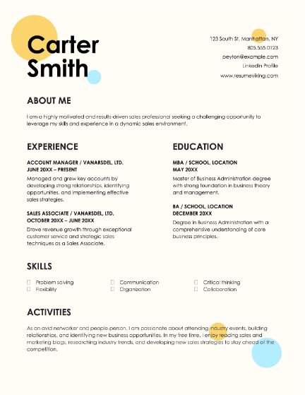 cv template word